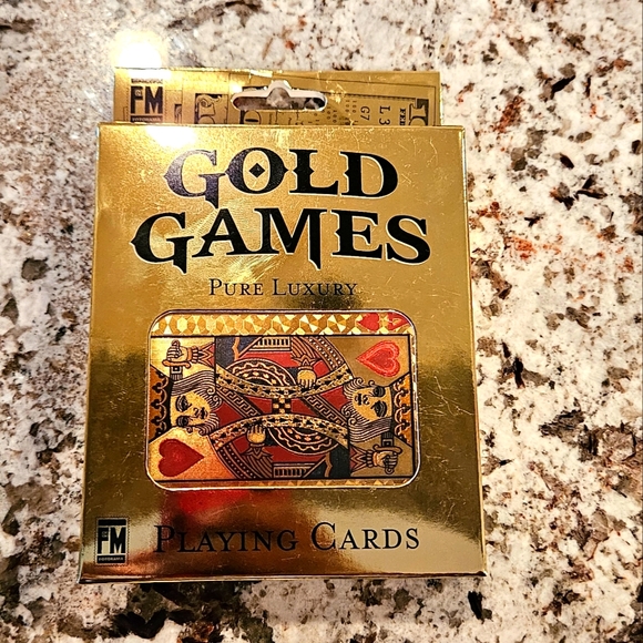 Gold Games luxury playing cards - Picture 1 of 4